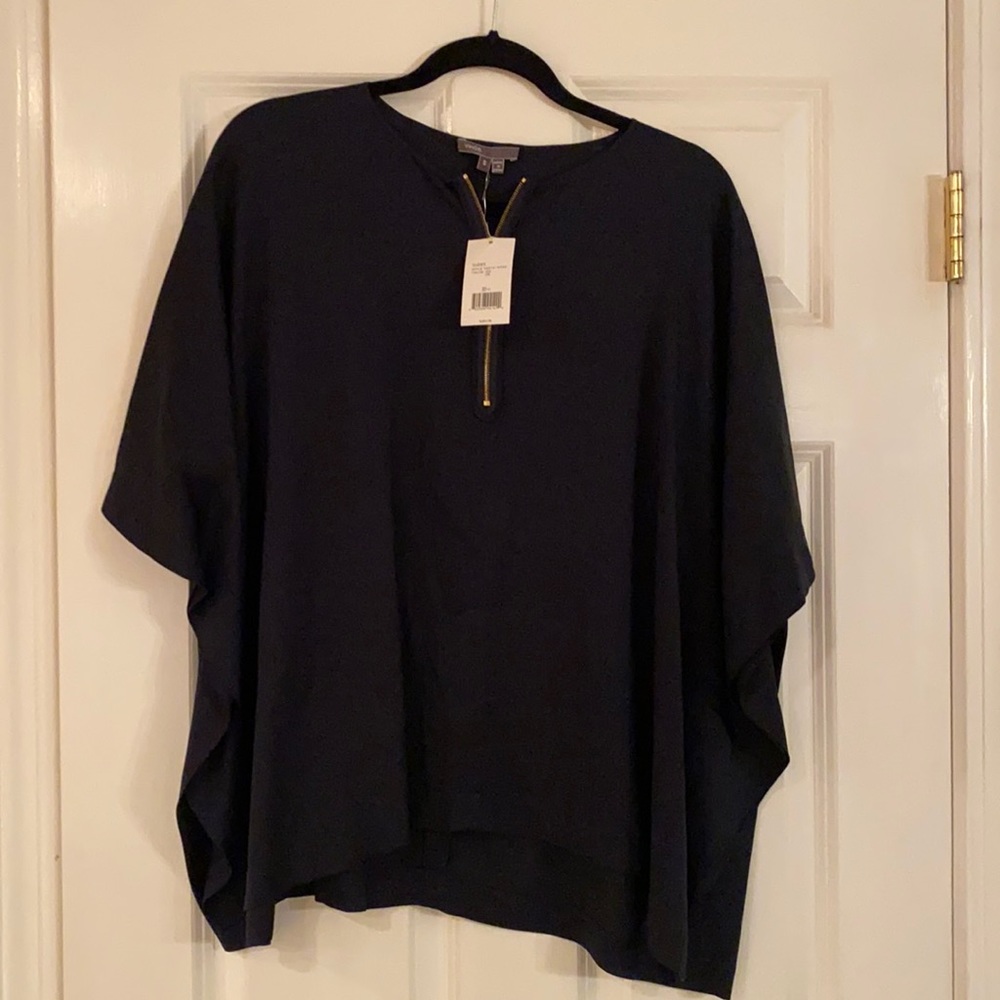 Vince cape style silk blouse
